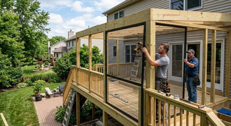 Deck Enclosure Construction in Knoxville, TN