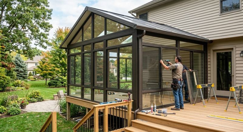 Three Season Room Installation in Asheville, NC